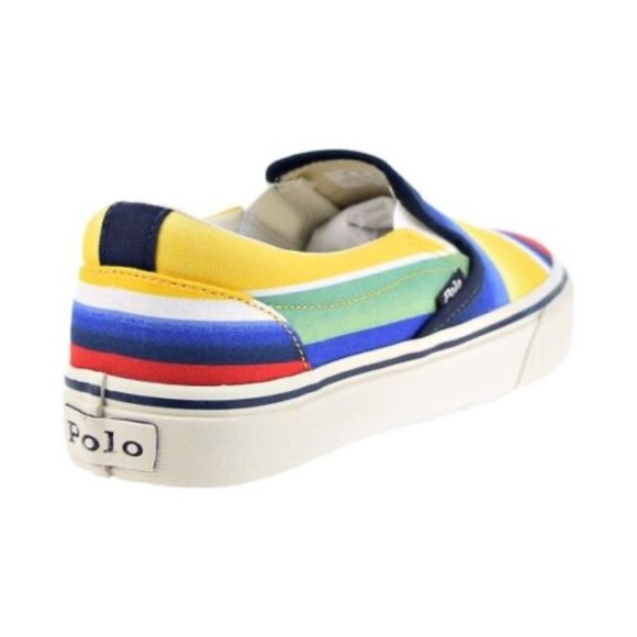 NEW Mens Polo Ralph Lauren Keaton Slip On Sneaker OMBRE Shoes multi colored NIB - Picture 4 of 6